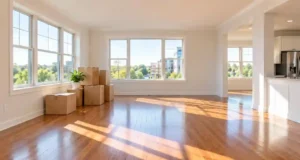 Clean empty apartment ready for move-in in Arlington, VA